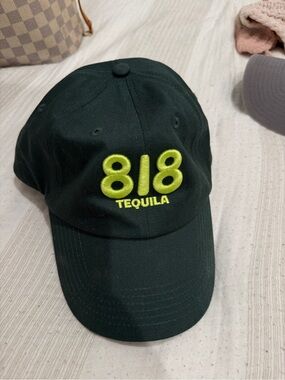 818 Tequila Dark Green Baseball Cap with Lime Embroidered Logo